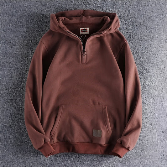 Tommy - Retro-huppari paksulla vetoketjulla miehille