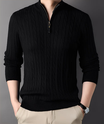 Damian - Moderni neulepusero vetoketjulla miehille