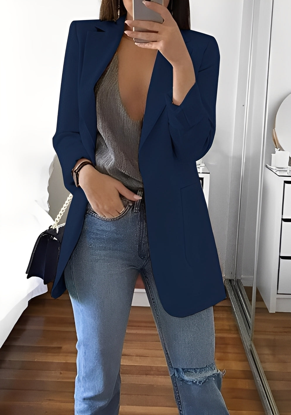 Stephanie - Tyylikäs, kapealinjainen bleiseri naisille