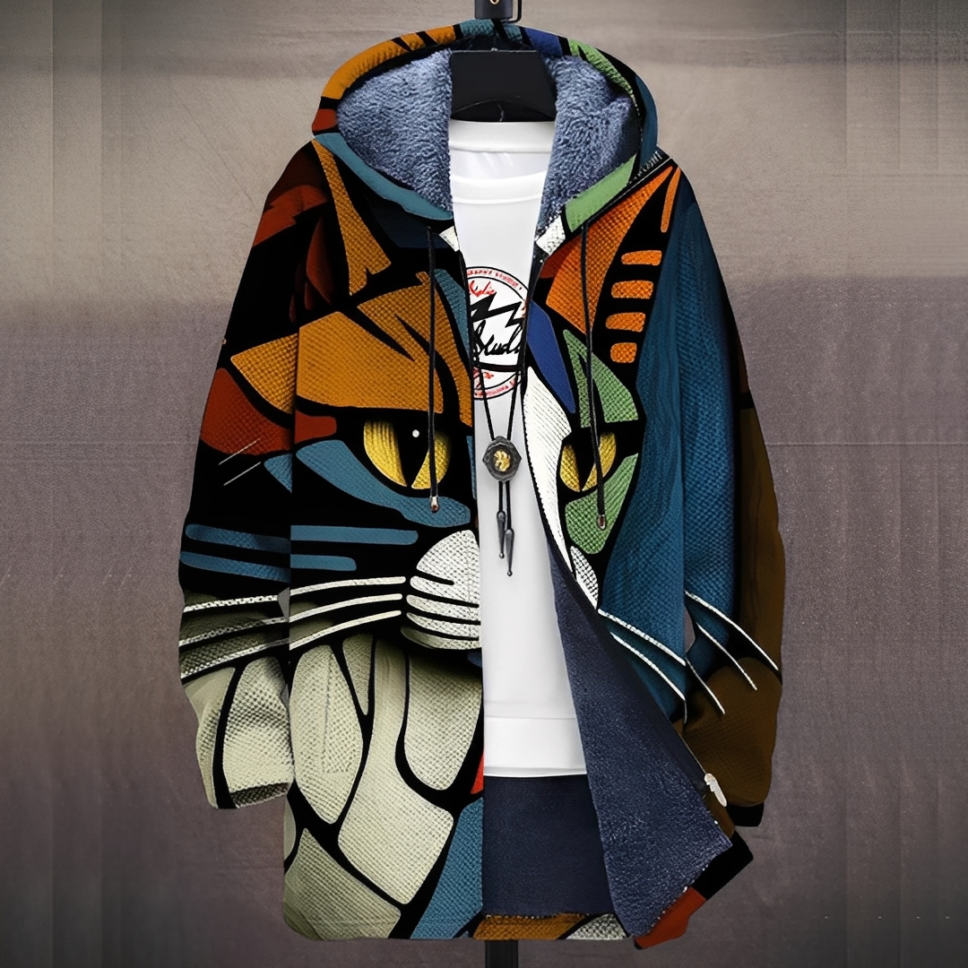 Antonny - Taiteellisesti painettu takki miehille