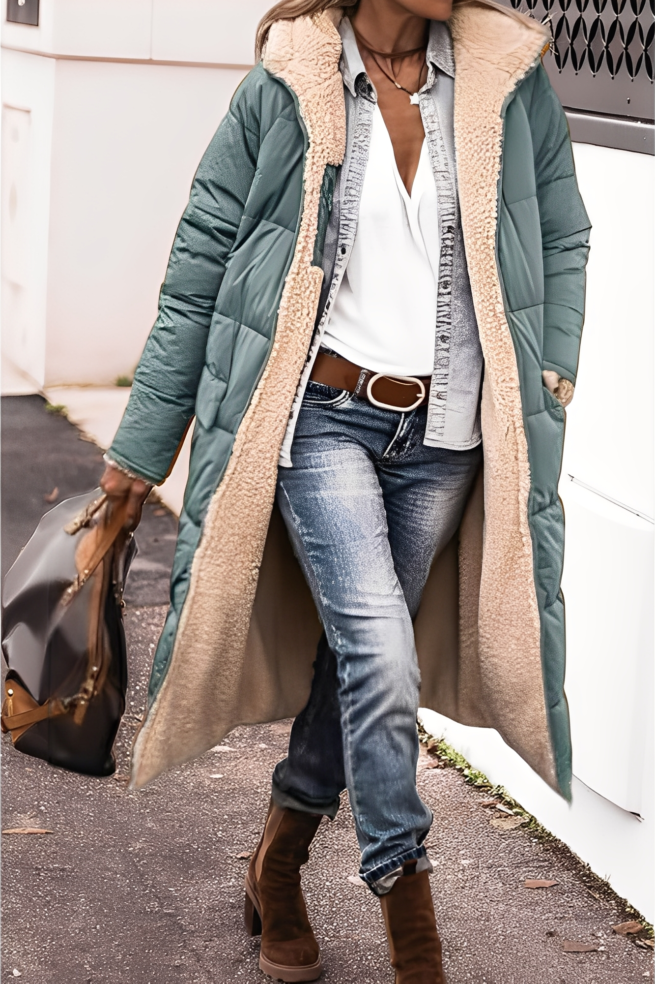 Carina - Tyylikäs Parka-takki hupulla naisille