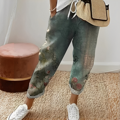 Hyasintti - Mukavat housut säätönyörillä naisille