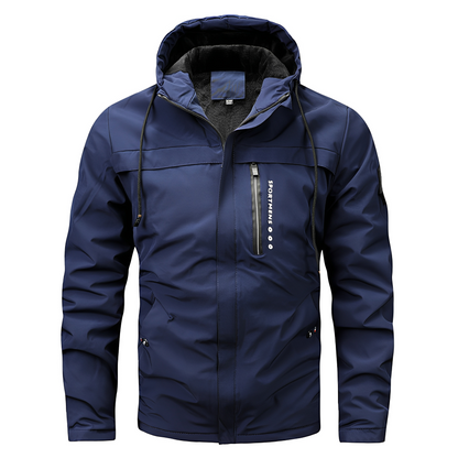 Karl - Monipuolinen fleece-takki hupulla miehille