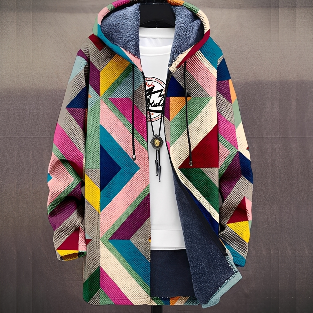 Romy - Tyylikäs painettu huppari miehille