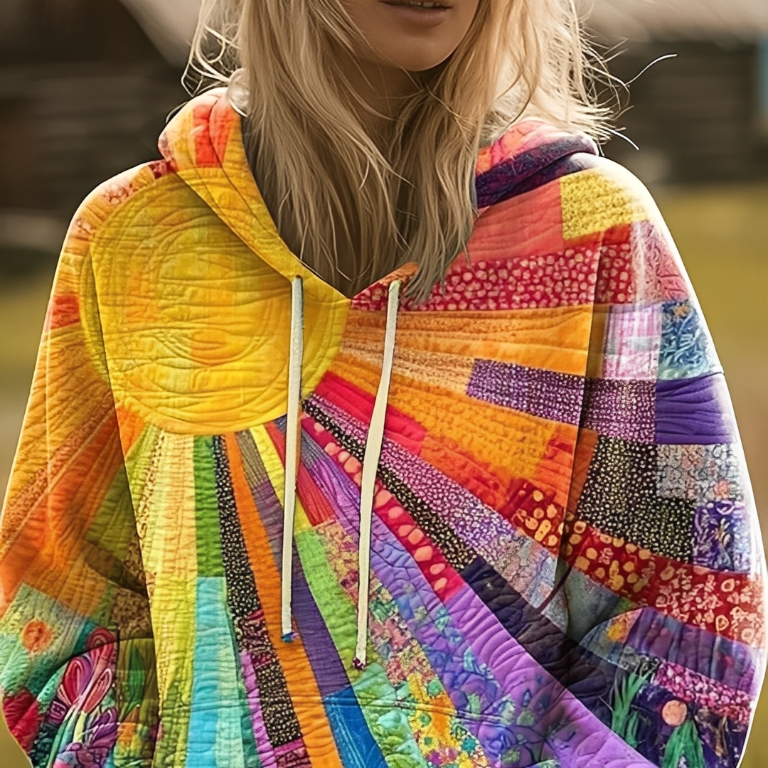 Anjannete - Värikäs huppari naisille