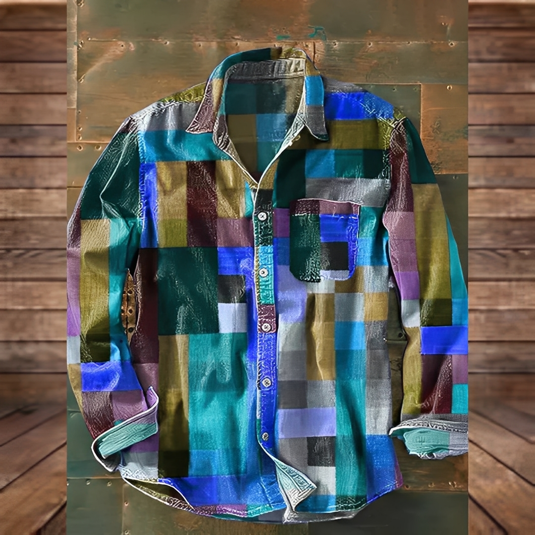 Gontran - Tyylikäs paita käytännöllisellä taskulla miehille