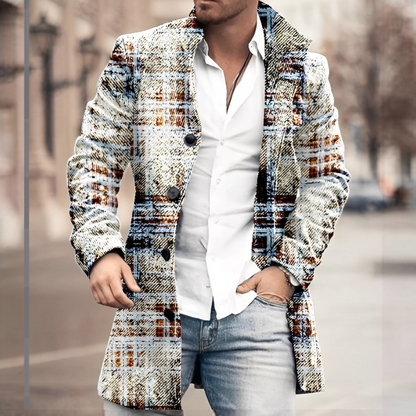 Louison - Pitkä nappitakki tyylikäs miehille