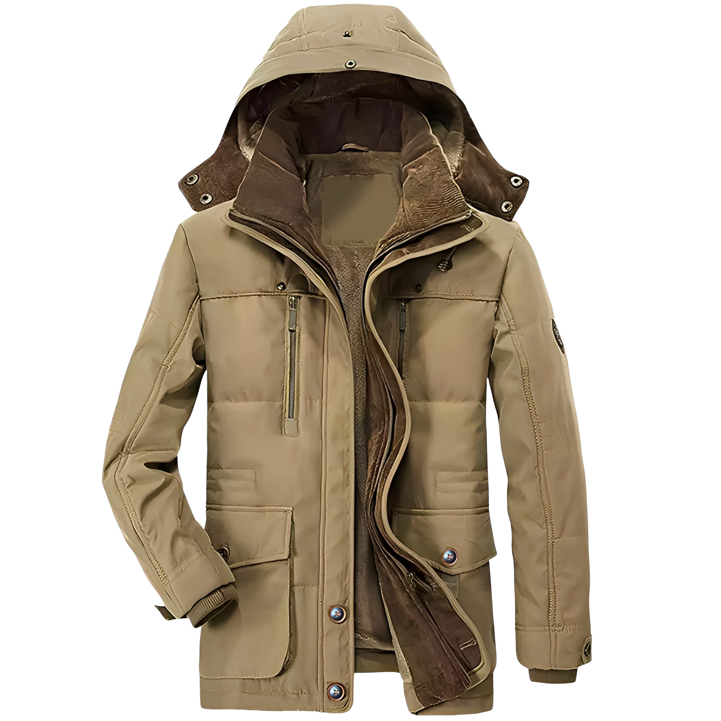 Bruce - Tyylikäs hupparitakki lämpimällä vuorella miehille