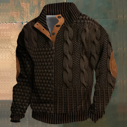 Nazaire - Miesten 3D-painettu kuviollinen villapaita