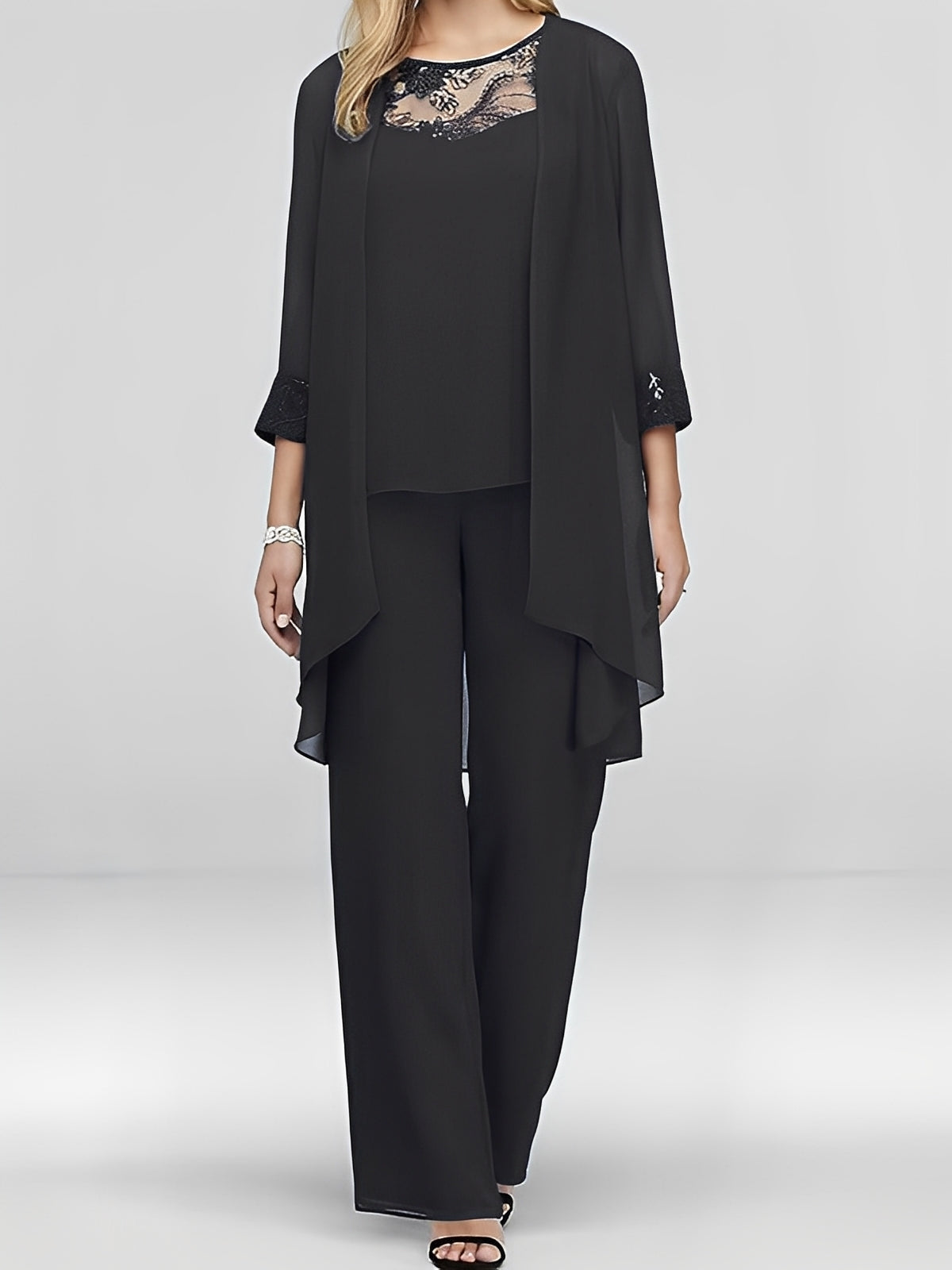 Nathalie - Tyylikäs kolmen osan asukokonaisuus naisille