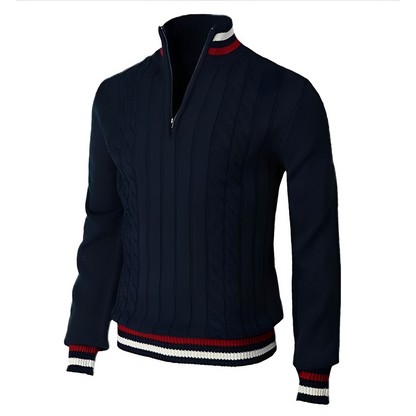 Jerry - Tyylikäs villapaita korkealla kauluksella miehille