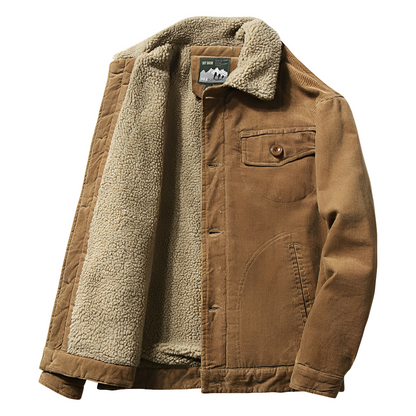 Carl - Tyylikäs samettitakki fleecevuorella miehille