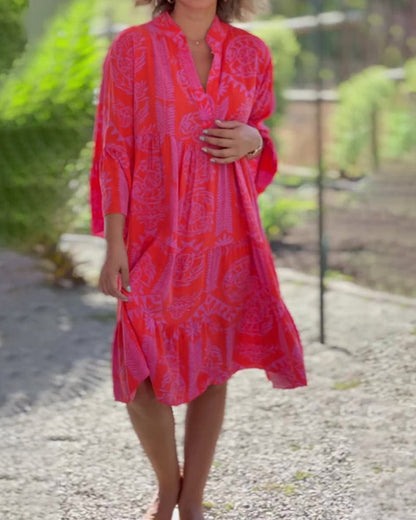 Mia – Mekko geometrisella Boho-kuviolla
