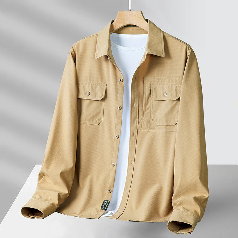 Philip - Rento pitkähihainen paita taskuilla miehille