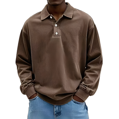 Chris - Klassinen paksu pitkähihainen paita miehille