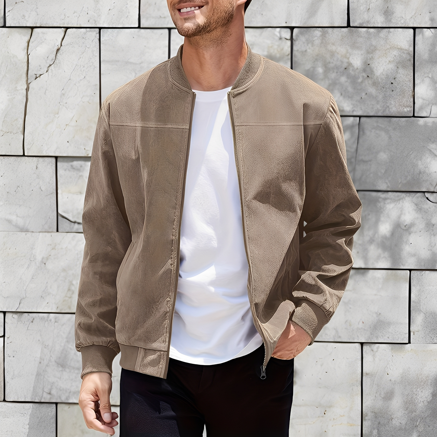 Easton - Klassinen, tyylikäs mokkatakki miehille