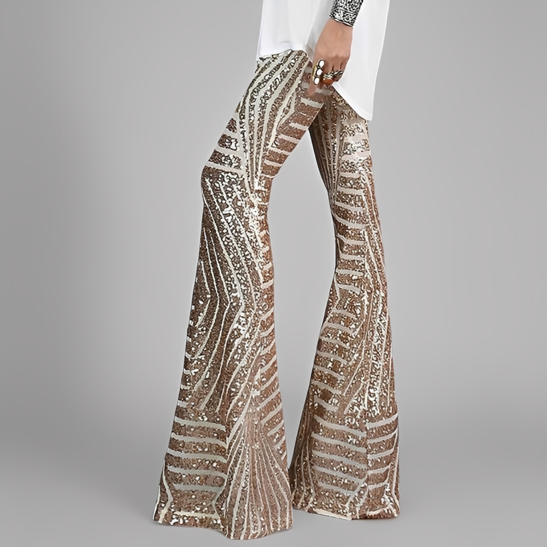 Aaralyn - Elegantti leveälahkeiset housut naisille