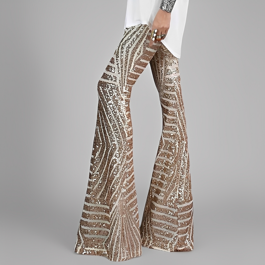 Aaralyn - Elegantti leveälahkeiset housut naisille