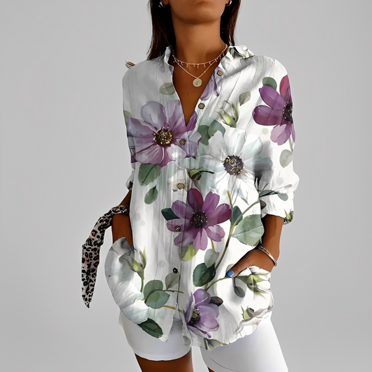 Annick - Elegantti pitkähihainen naisten pusero