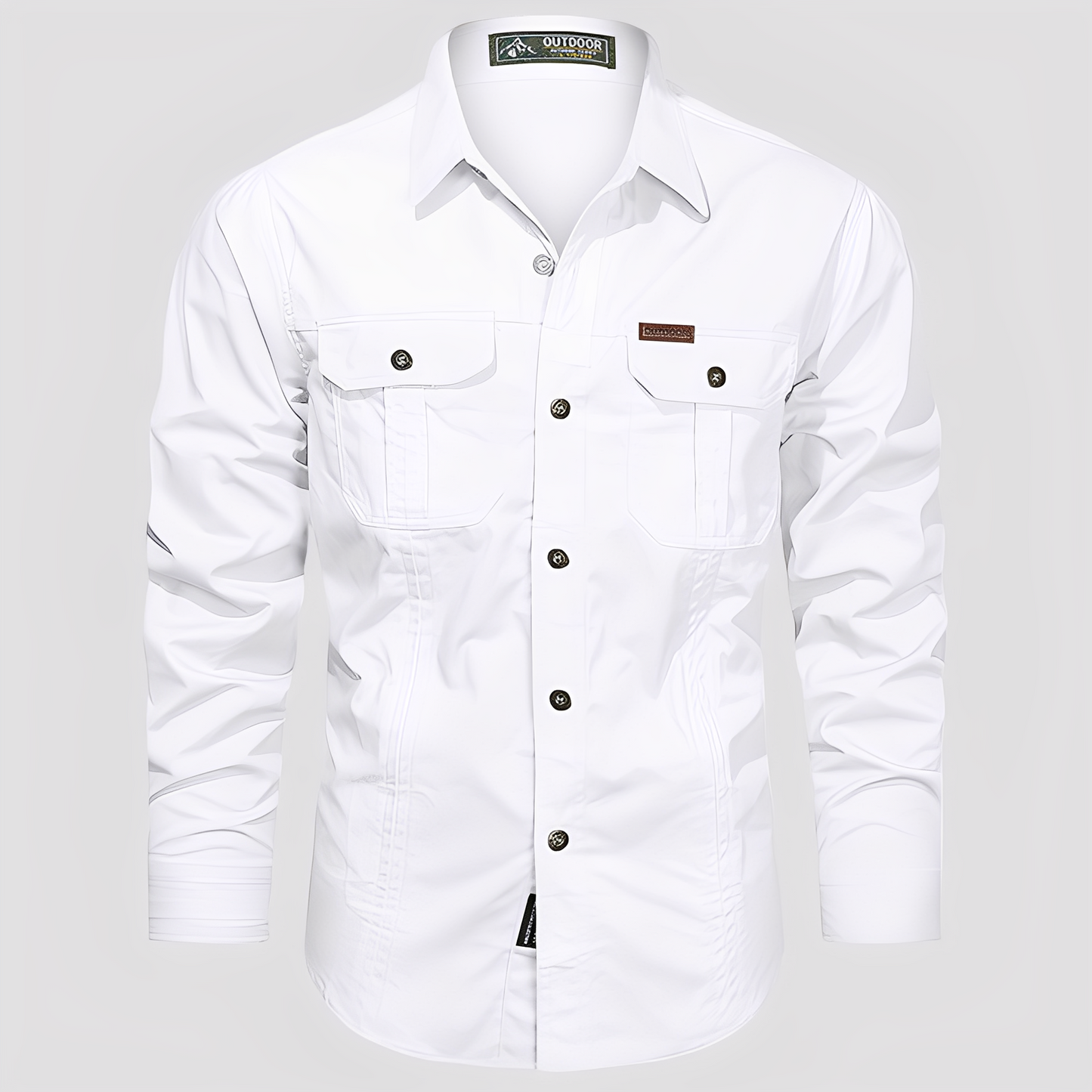 Ranulph - Rento Pitkähihainen Cargopaita Miehille