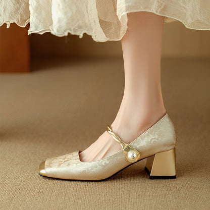 Rhonda - Tyylikkäät luksus-korkokengät kaiverruksella naisille