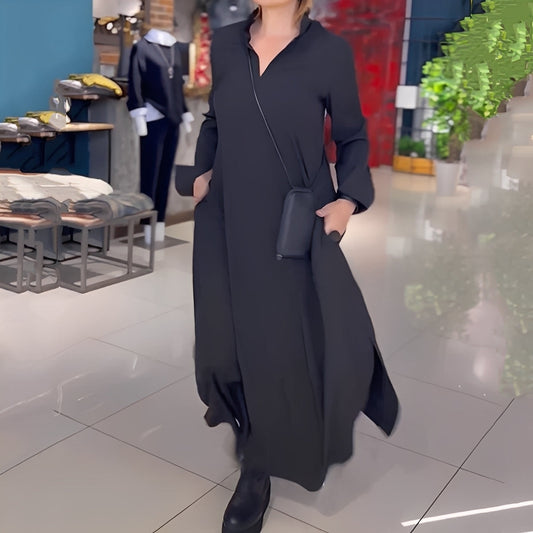 Hélène - Vapaa mekko sivuhalkiolla naisille