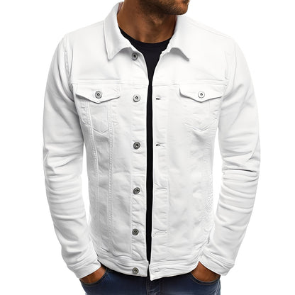 Steven - Tyylikäs Farkkutakki Taskuilla Miehille