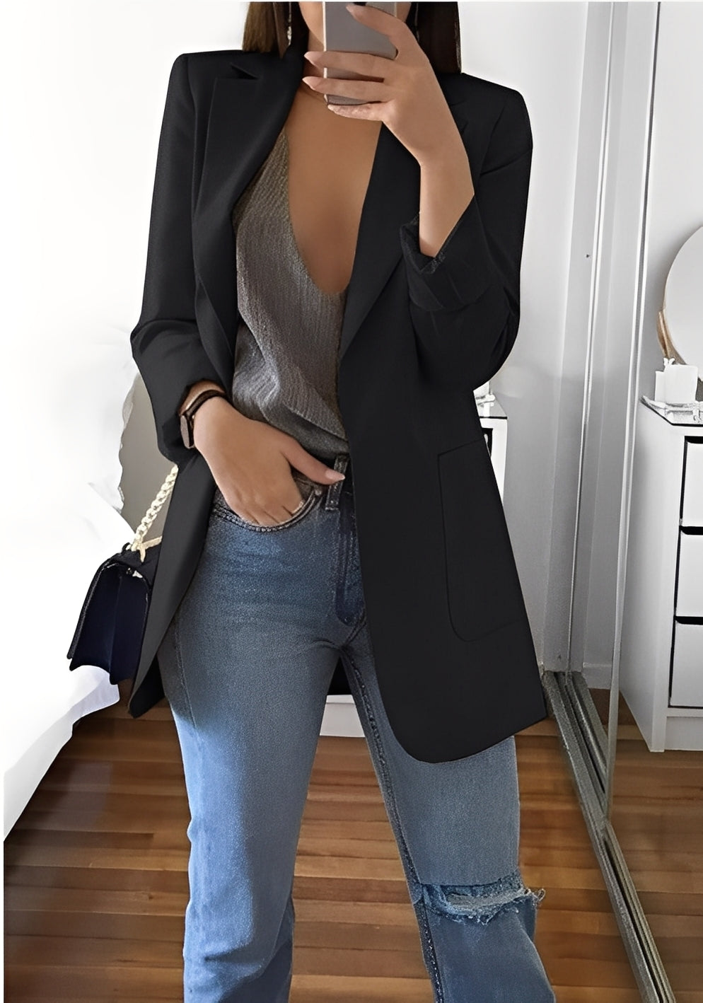 Stephanie - Tyylikäs, kapealinjainen bleiseri naisille