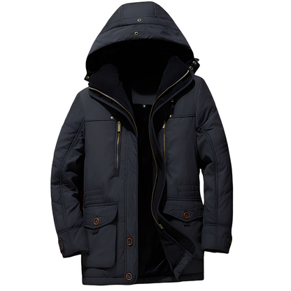 Bruce - Tyylikäs hupparitakki lämpimällä vuorella miehille