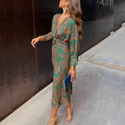 Louna - Elegantti V-kaula-aukkoinen mekko naisille