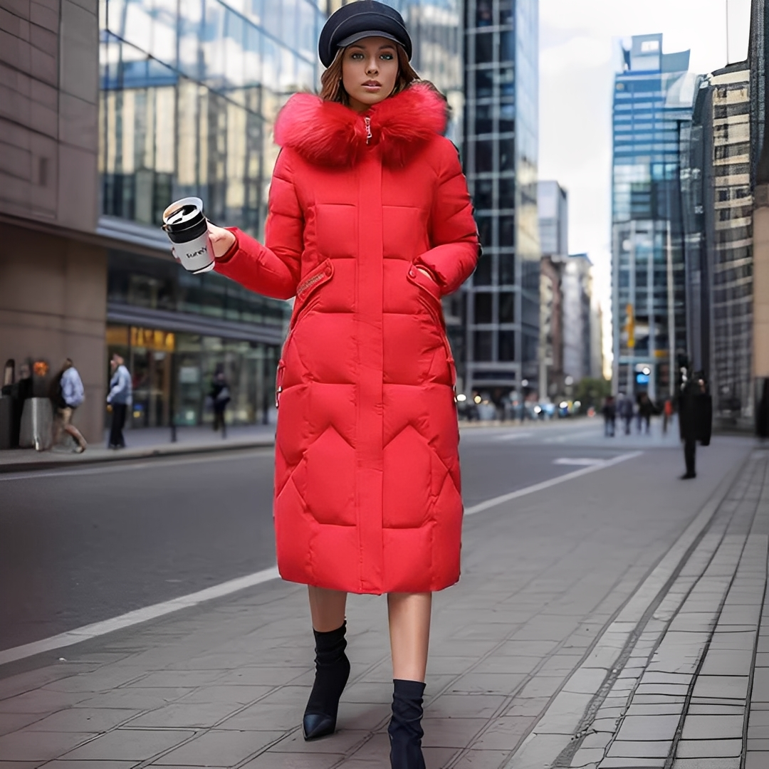 Marcellette - Naisten talvitakki hupulla