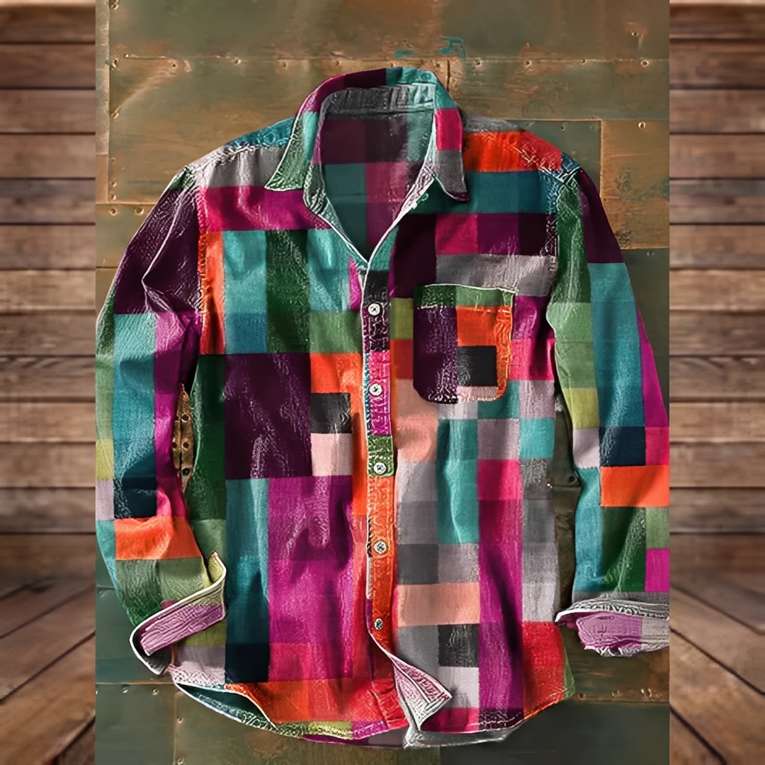 Gontran - Tyylikäs paita käytännöllisellä taskulla miehille