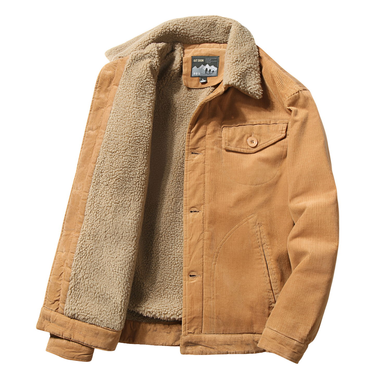 Carl - Tyylikäs samettitakki fleecevuorella miehille