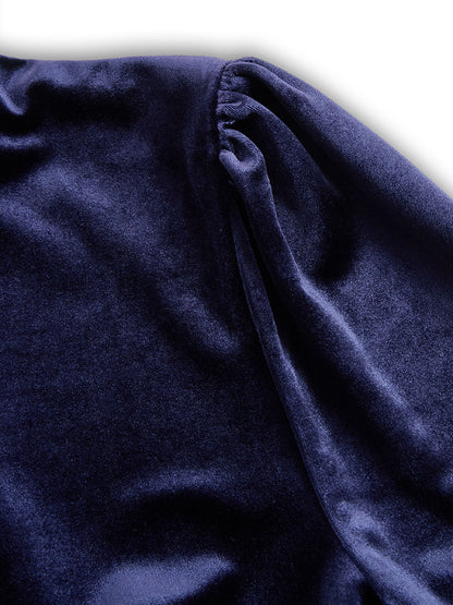 Brianna – Tyylikäs Samettinen Midi-mekko