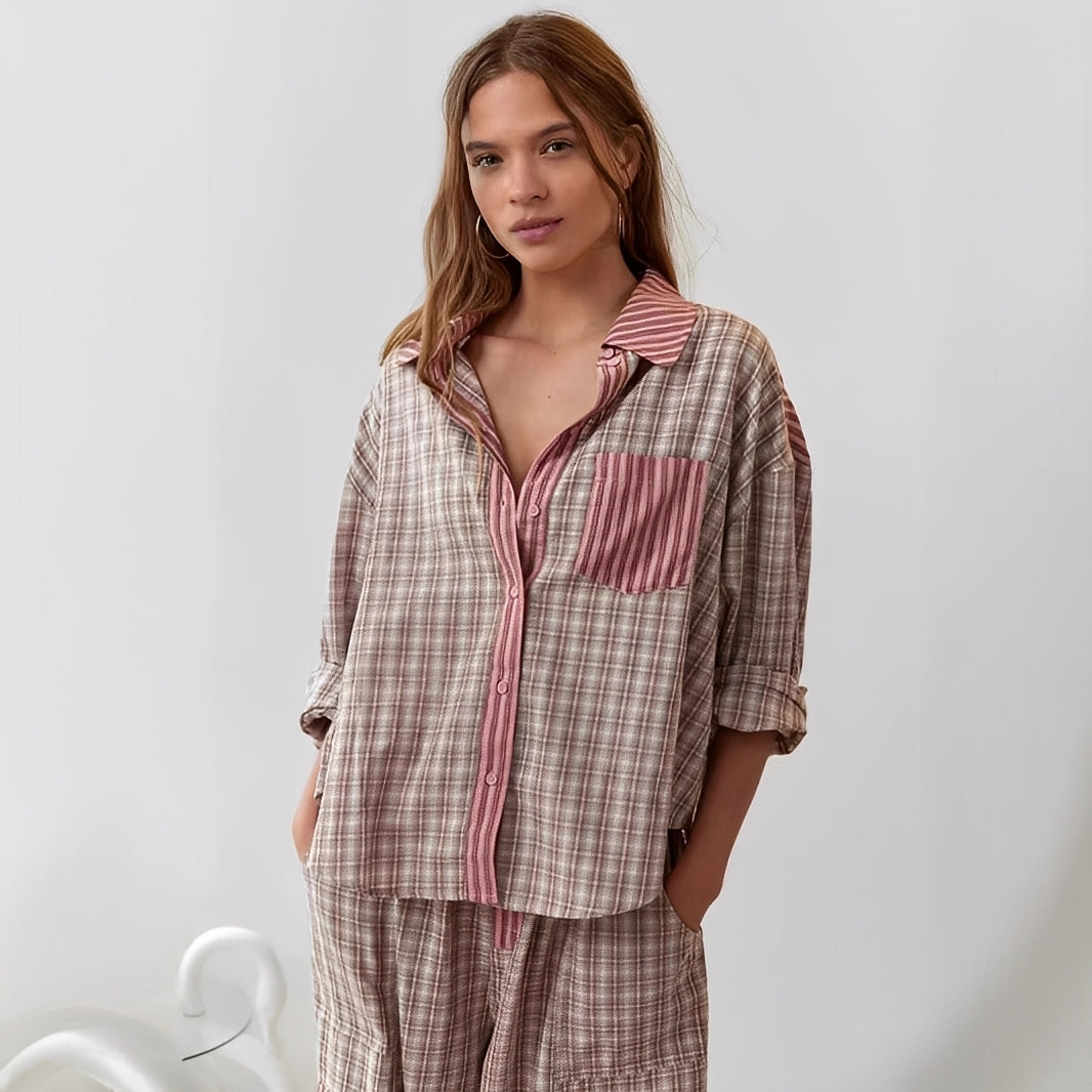 Elenora - Mukava, rento kaksiosainen pyjama-setti naisille