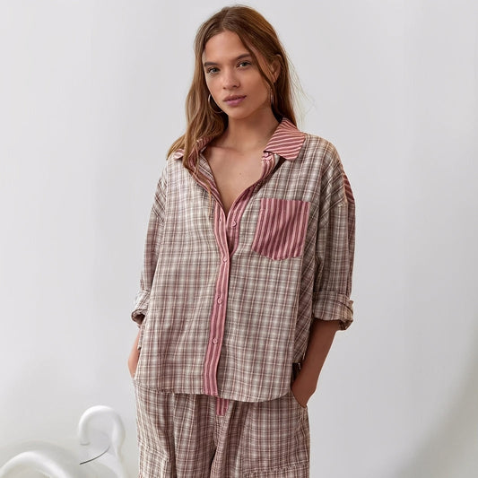 Elenora - Mukava, rento kaksiosainen pyjama-setti naisille