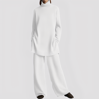 Jessica - Tyylikäs oleskeluasu korkealla kauluksella naisille