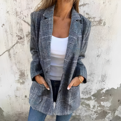 Ellen - Muodollinen ruudullinen bleiseri naisille