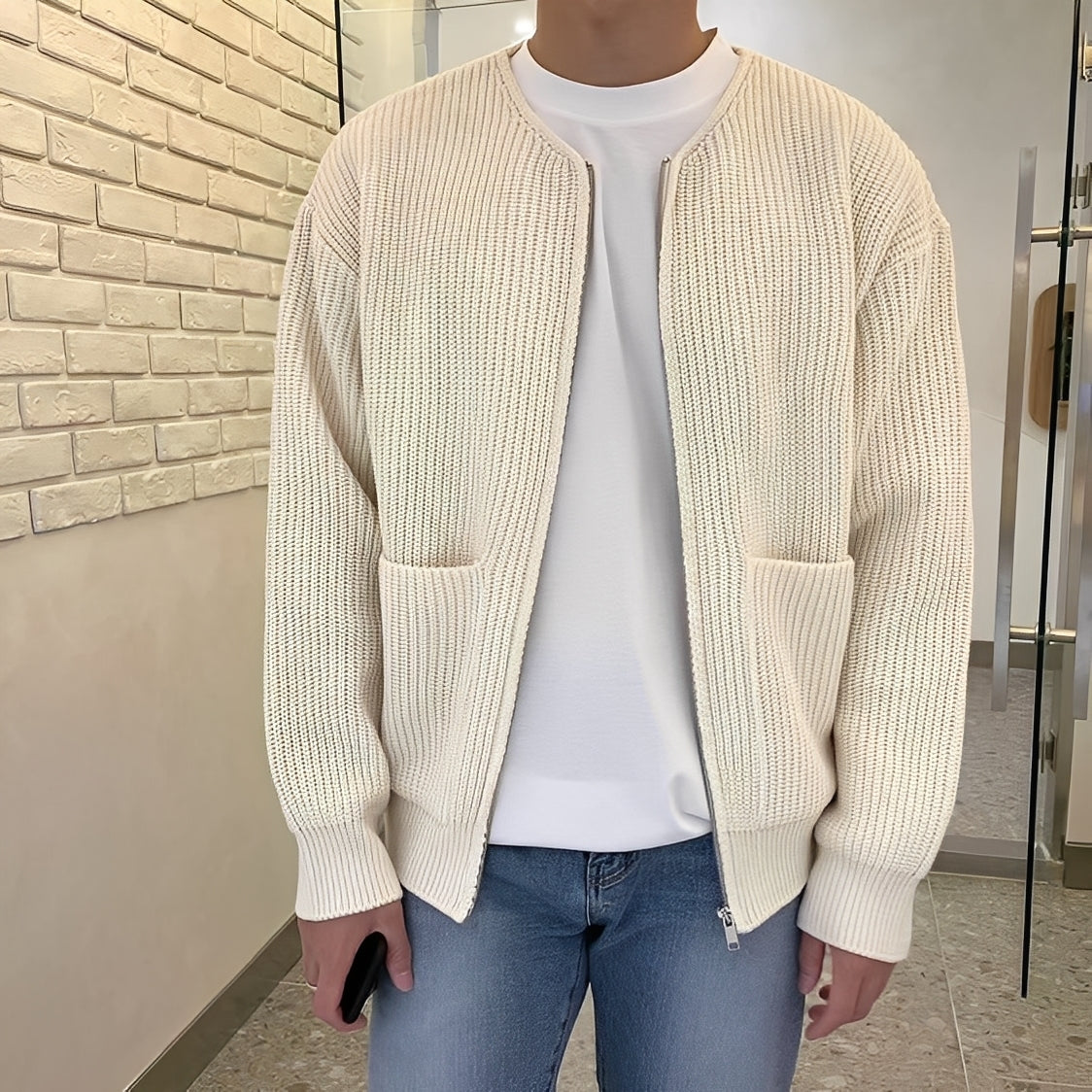 Lyam - Muotikardigan taskulla miehelle