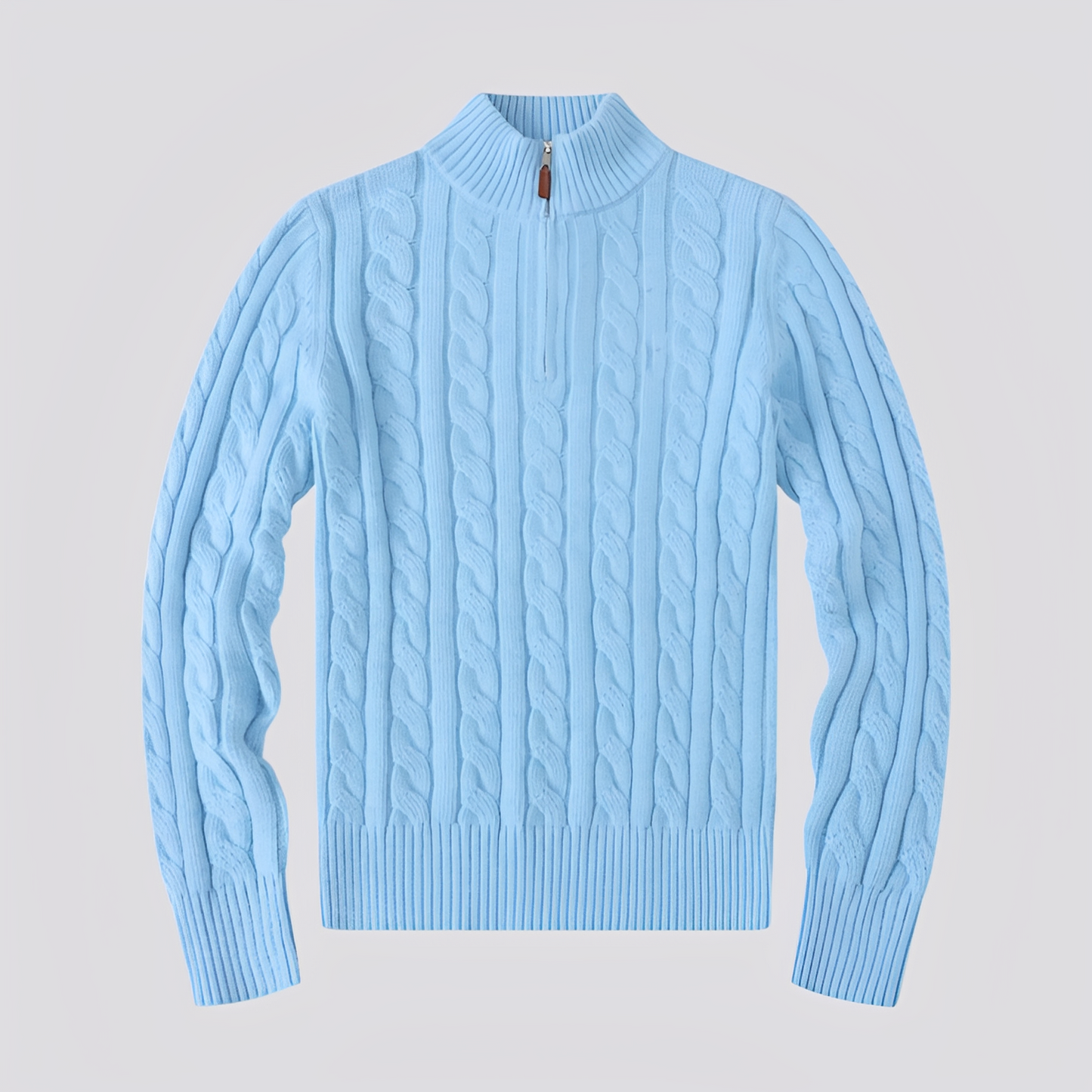 Jasper - Tyylikäs vetoketjullinen villapaita miehille