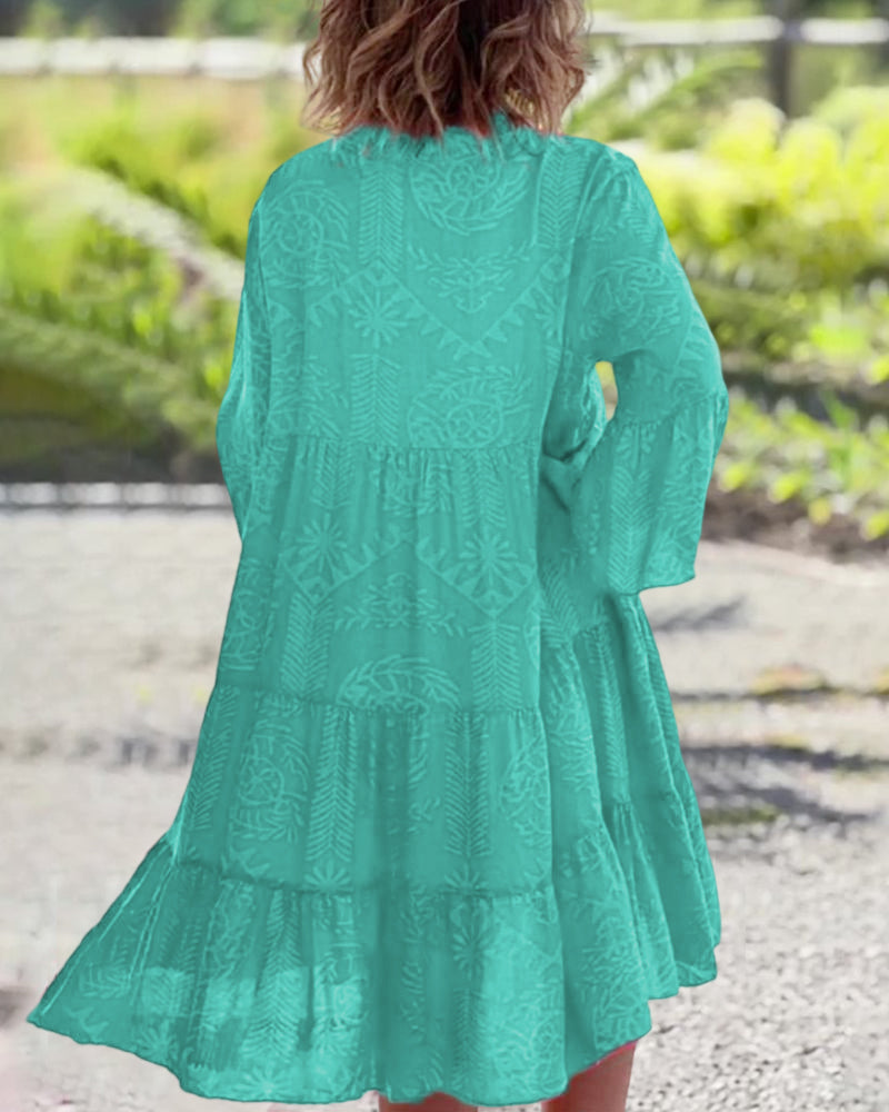 Mia – Mekko geometrisella Boho-kuviolla