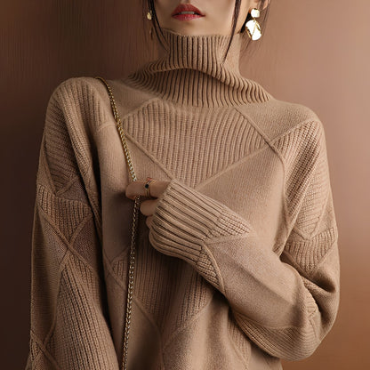 Mariette - Talvinen naisten oversize-poolopaita