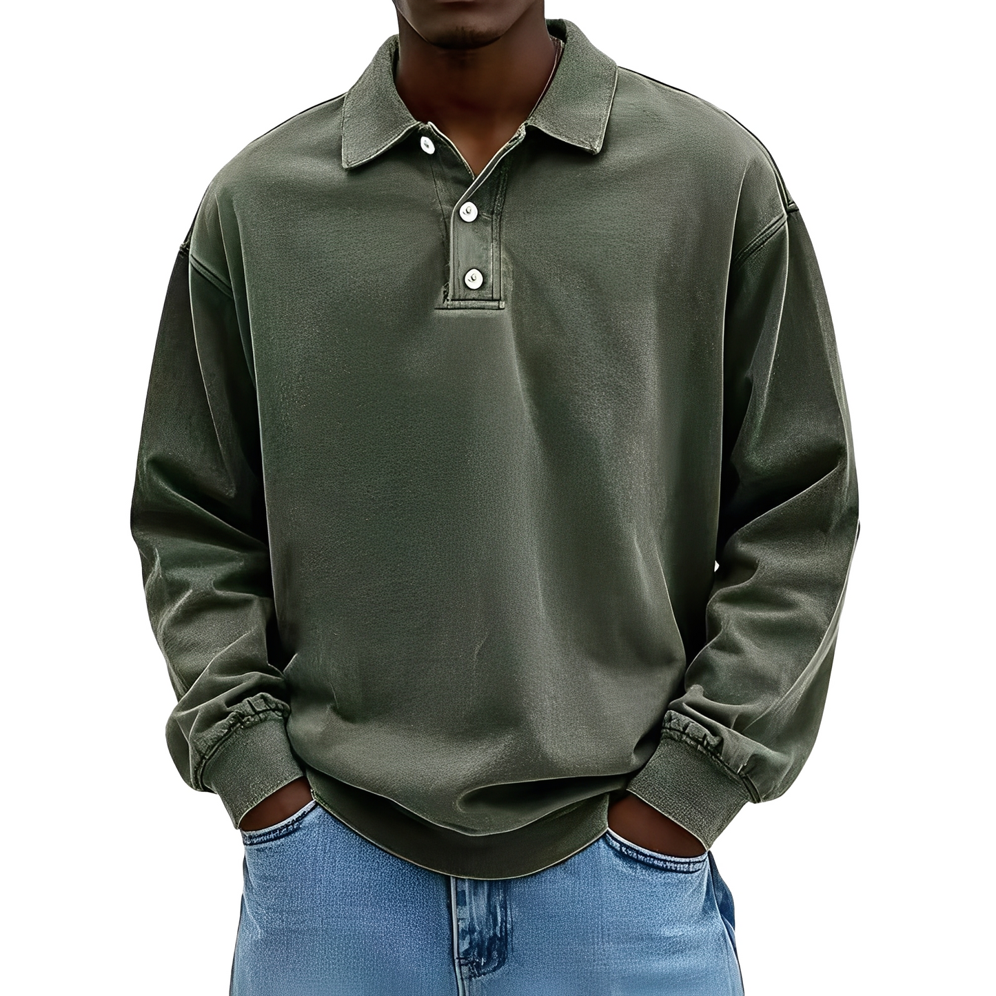 Chris - Klassinen paksu pitkähihainen paita miehille