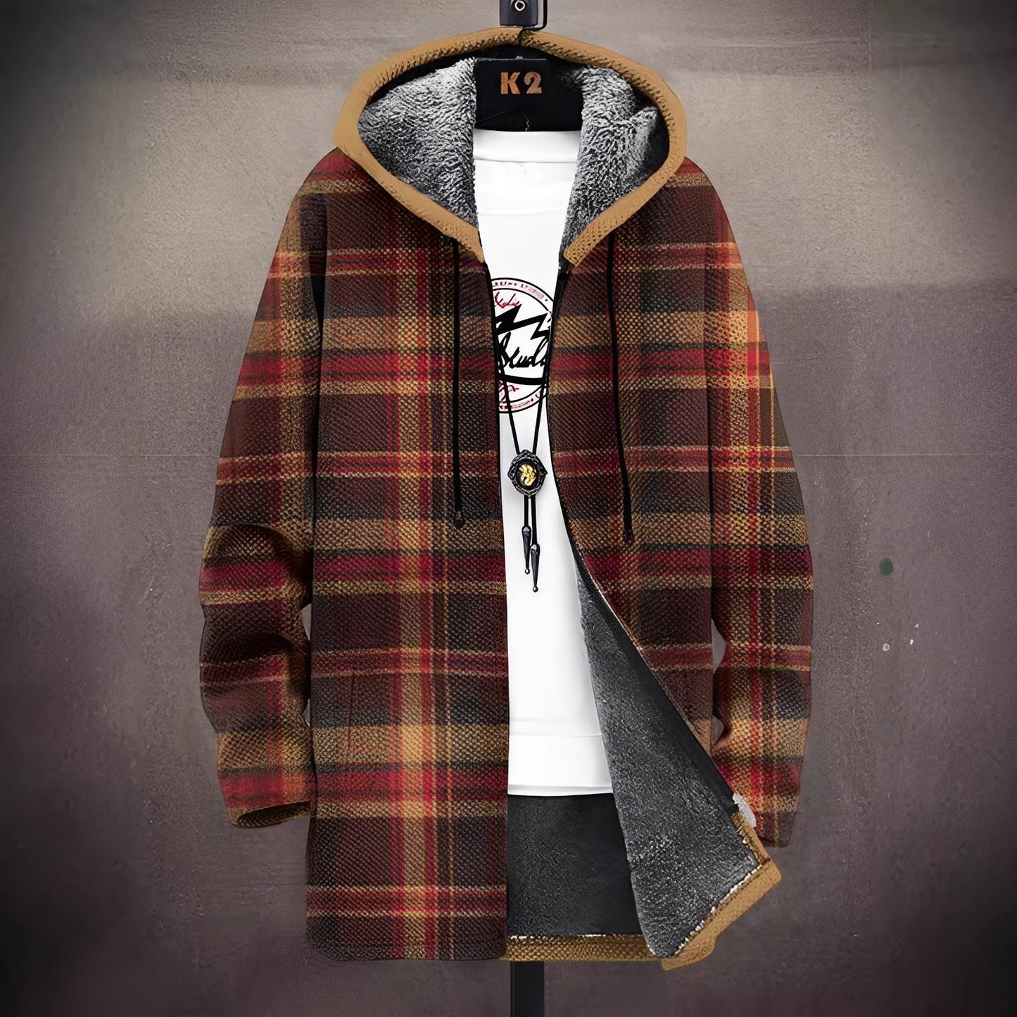 Romy - Tyylikäs painettu huppari miehille