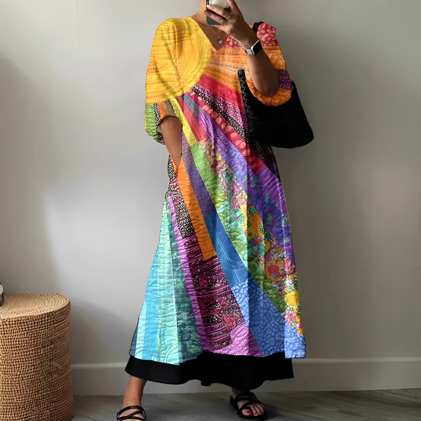 Angeleka - Mukava ja värikäs mekko naisille