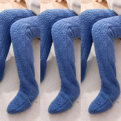 Camellia - Lämpimät, polvenylittävät talvisukat naisille