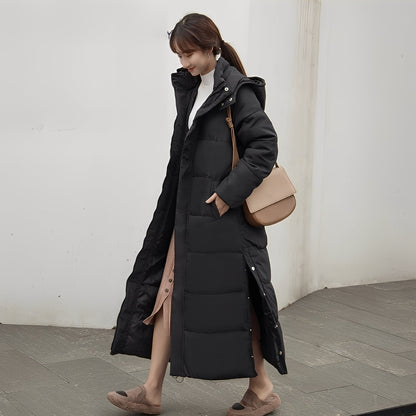 Maylis - Pitkä talvitakki tikattu lämmin naisille