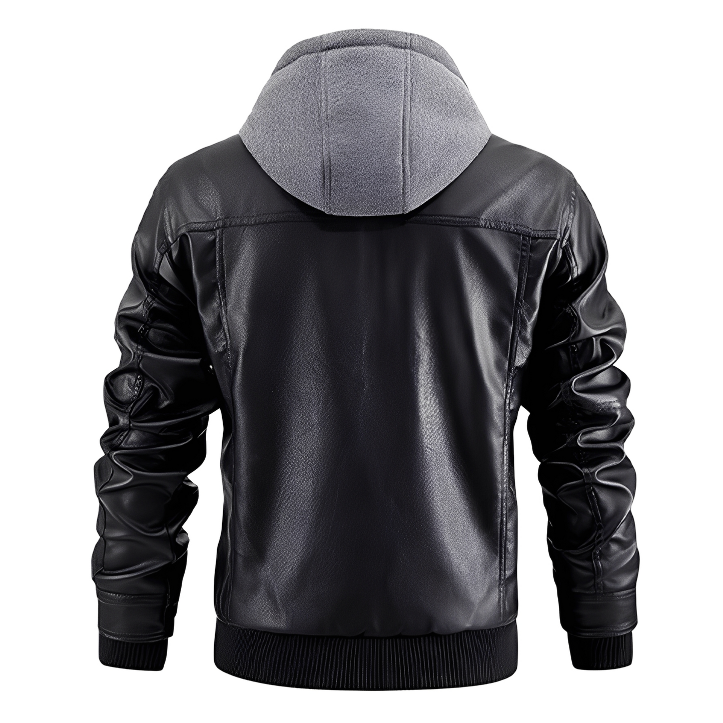 Everard - Klassinen moottoripyörätakki hupulla miehille