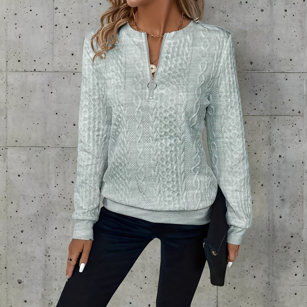 Alison - Rento pitkähihainen naisten collegepaita