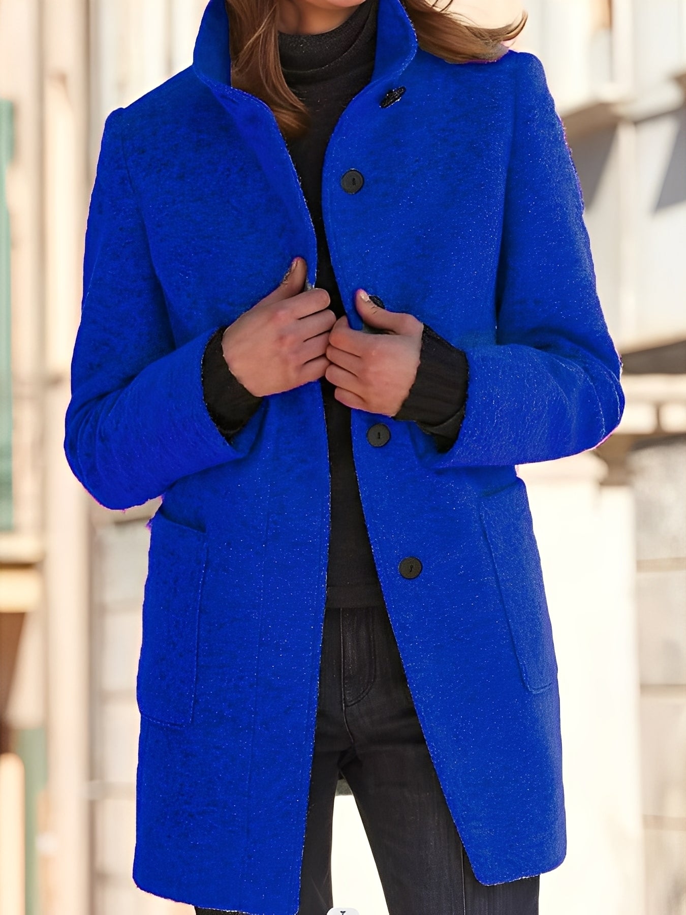 Julissa - Lämmin talvitakki taskulla naisille